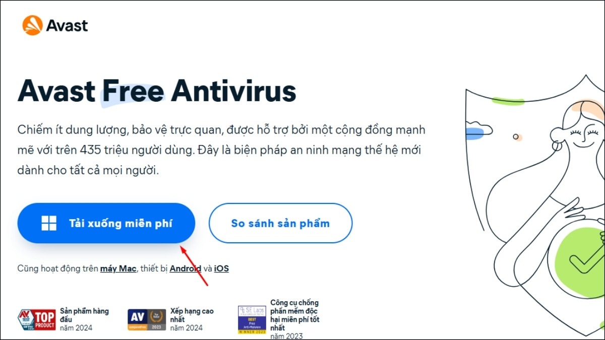 Tải xuống ứng dụng Avast Free Antivirus