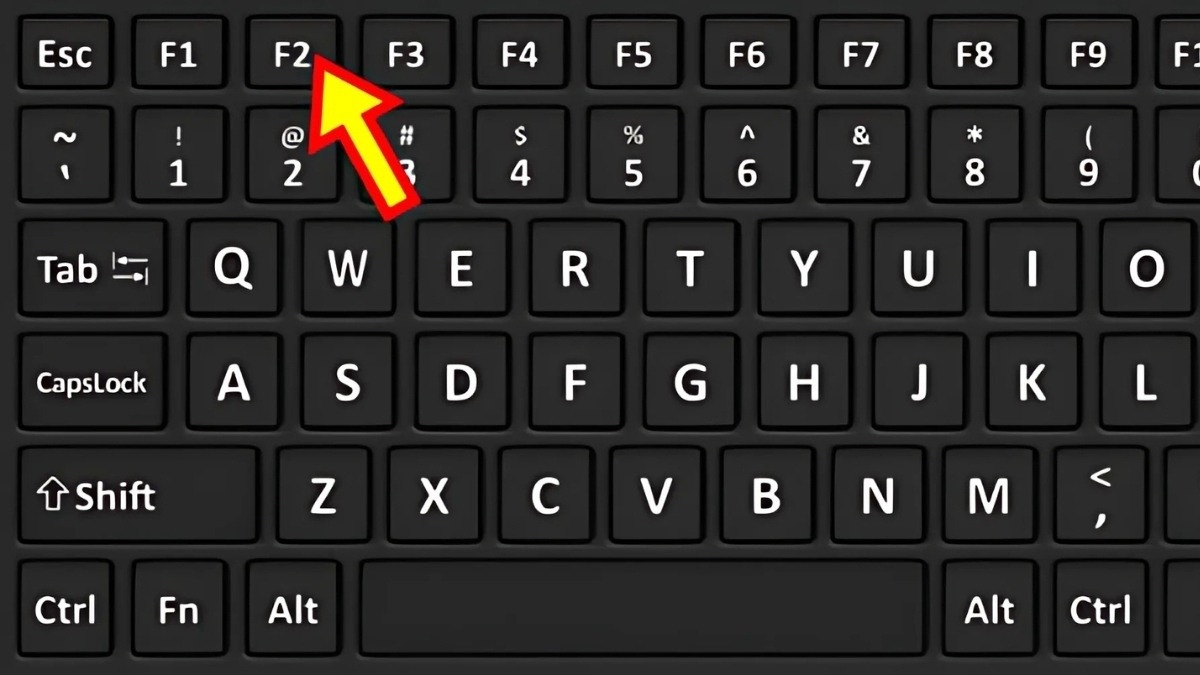 Nhấn phím F2
