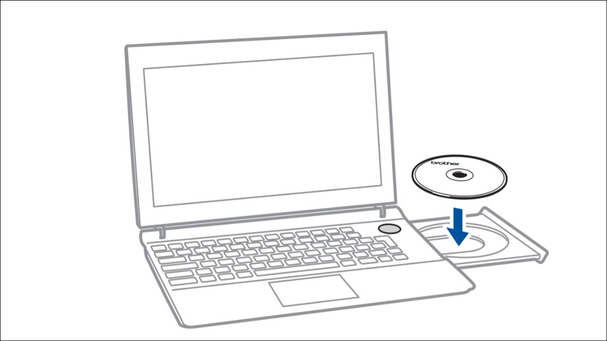 Bỏ đĩa CD-ROM vào máy tính