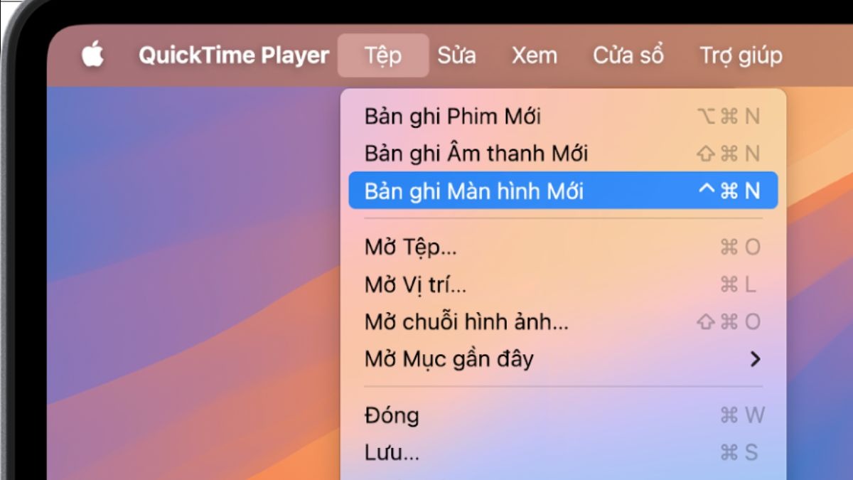 Sử dụng QuickTime Player để kiểm tra micro trên macOS