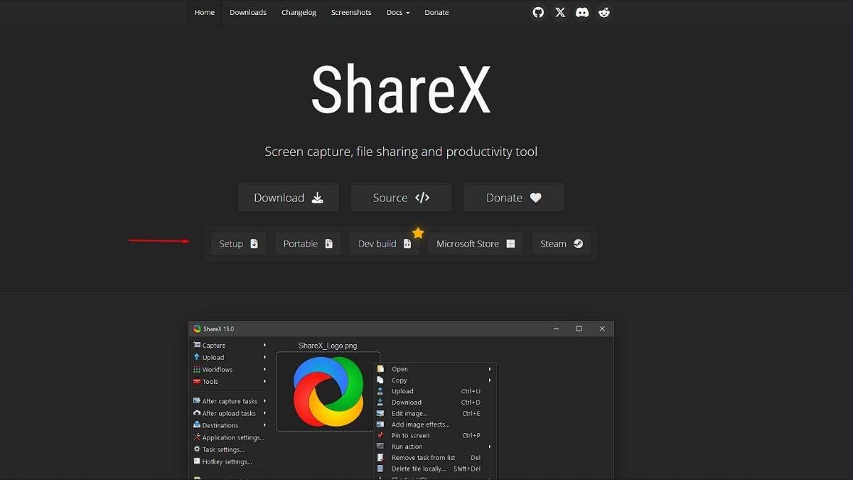 Phần mềm ShareX