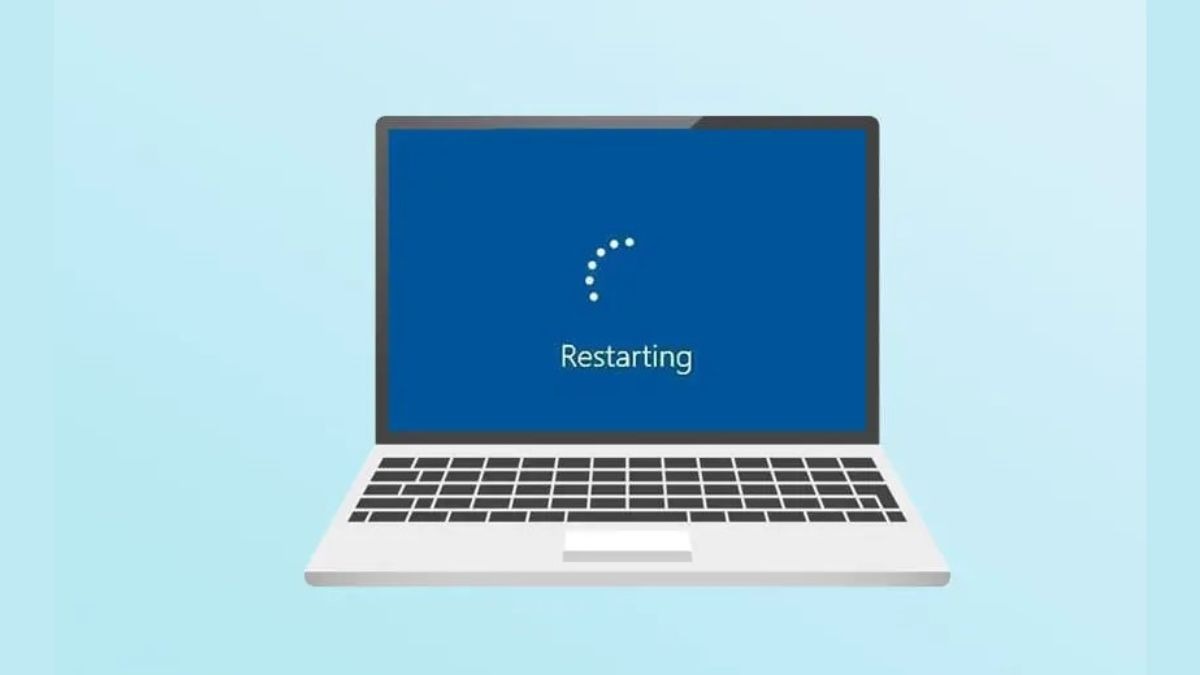 Khởi động lại laptop có thể khắc phục một số sự cố