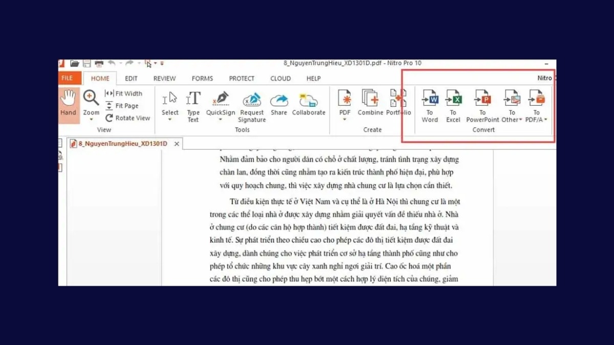 Mở file PDF bạn muốn chỉnh sửa và chuyển đổi