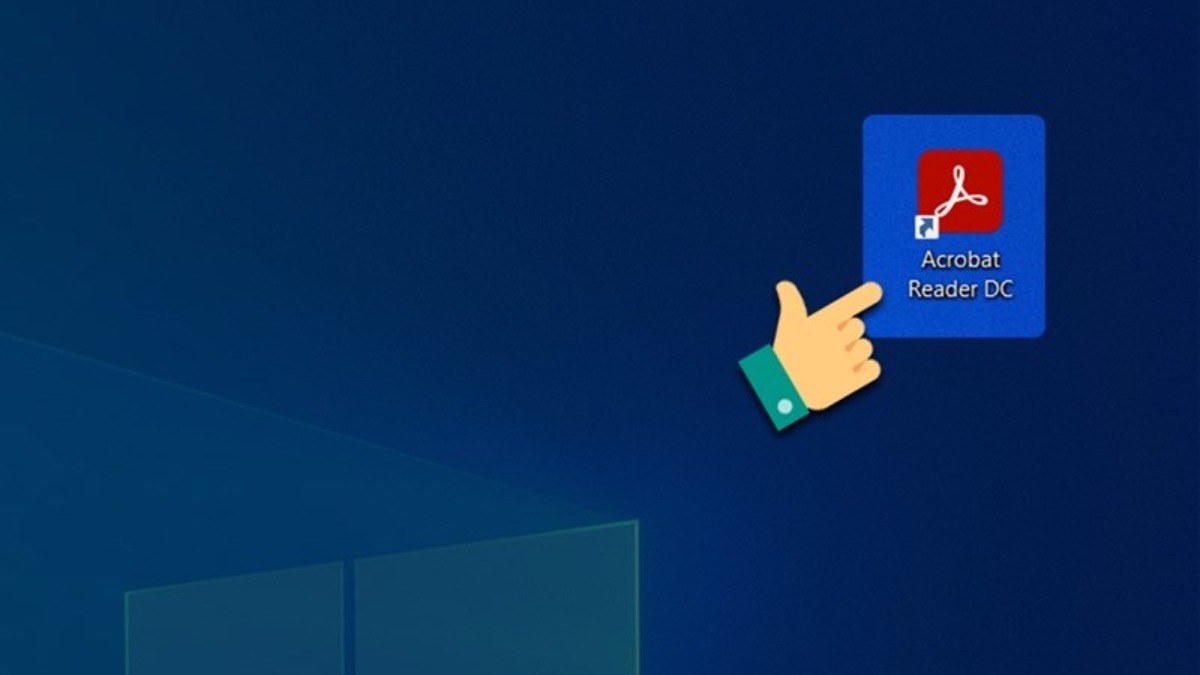 Mở phần mềm Adobe Acrobat Pro DC