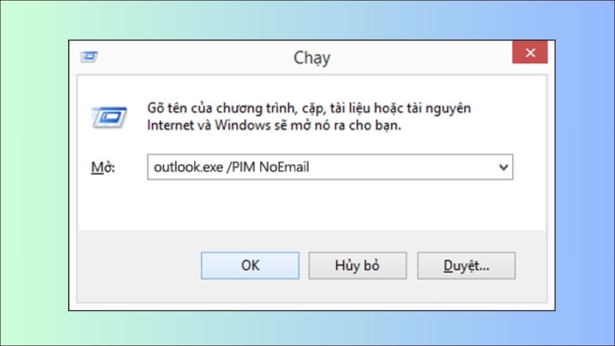 Cách sử dụng Outlook trên laptop mà không cần tài khoản Microsoft