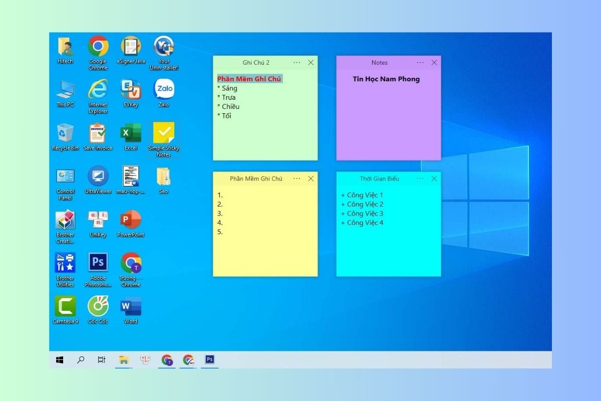 Ghi chú trên laptop cho phép bạn chỉnh sửa, xóa, thêm thông tin một cách dễ dàng, linh hoạt