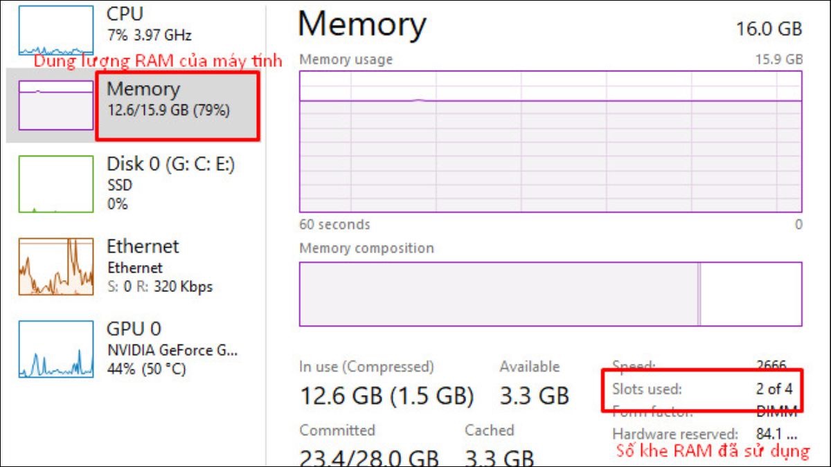 Kiểm tra thanh Ram đã được nhận hay chưa bằng Performance Memory