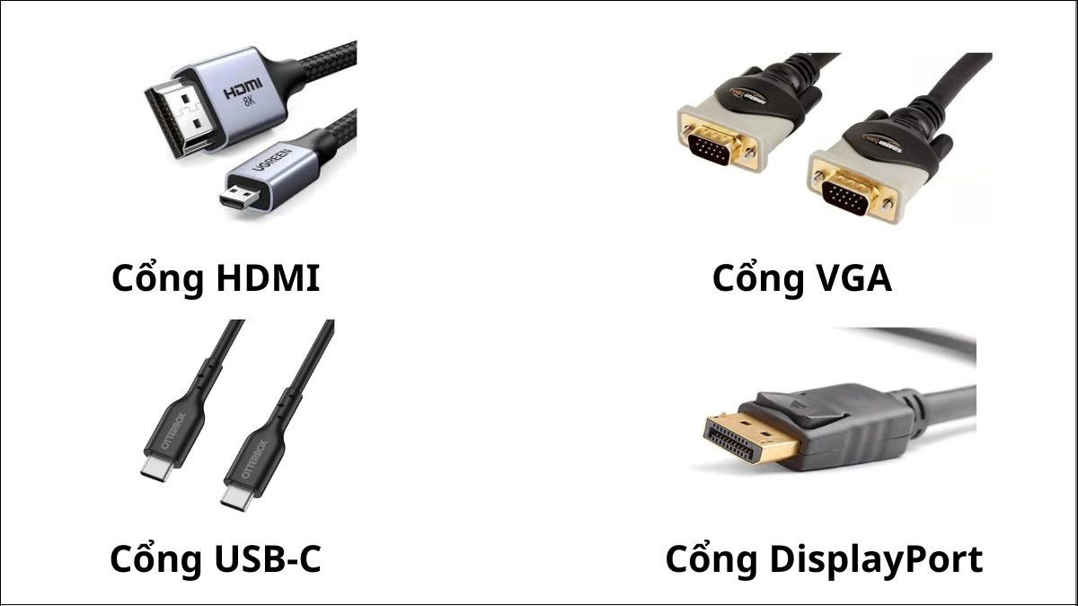 Các cổng kết nối phổ biến hiện nay