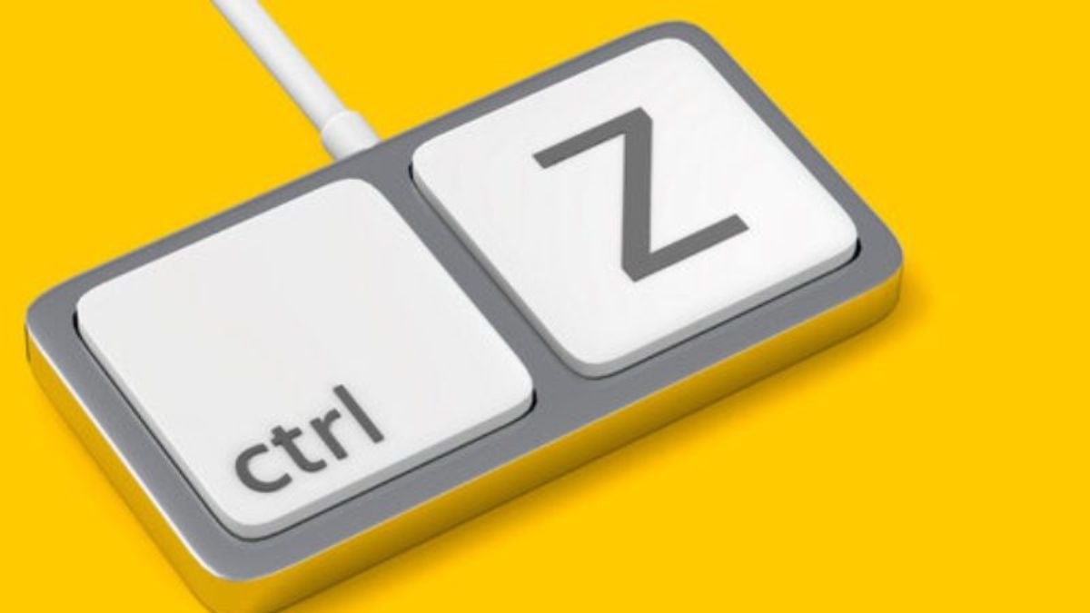 Sử dụng phím tắt Ctrl + Z