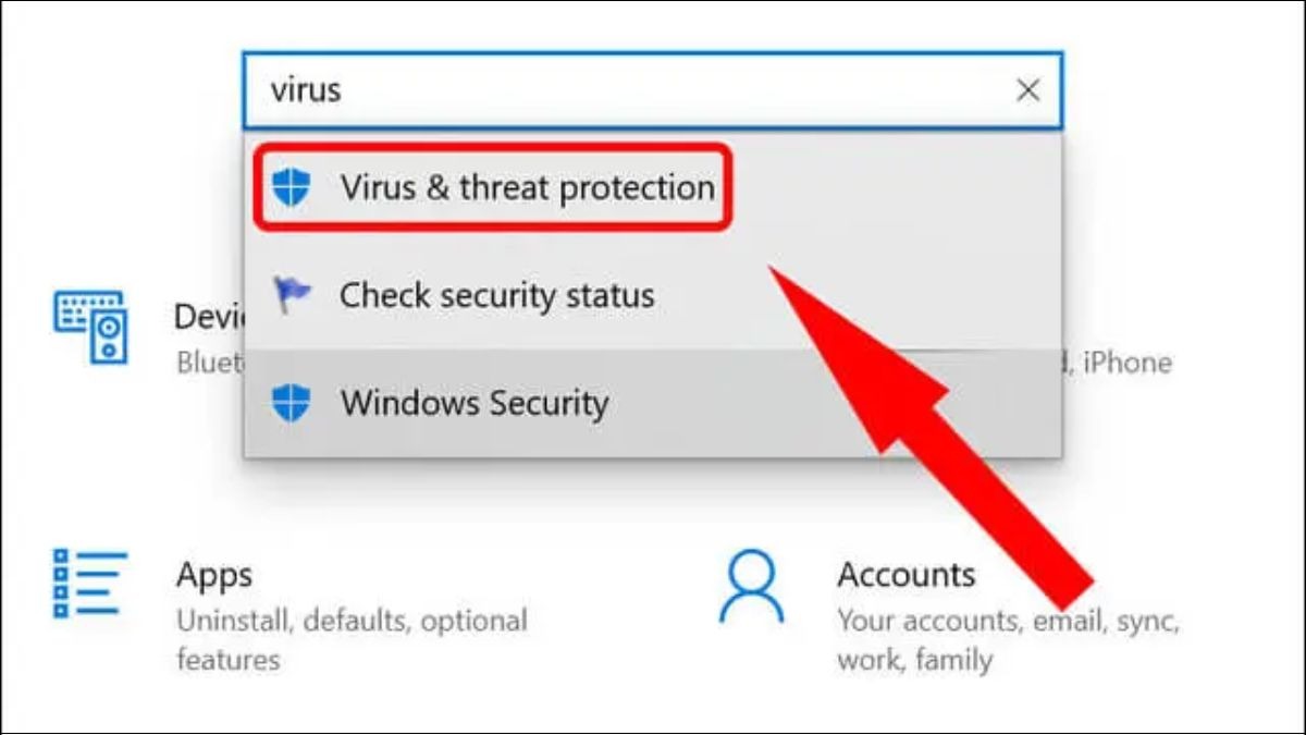 Kiểm tra cài đặt của phần mềm diệt virus
