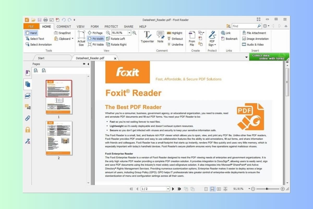 Foxit Reader là phần mềm miễn phí, đầy đủ các tính năng cơ bản để đọc, chuyển đổi và chỉnh sửa file PDF