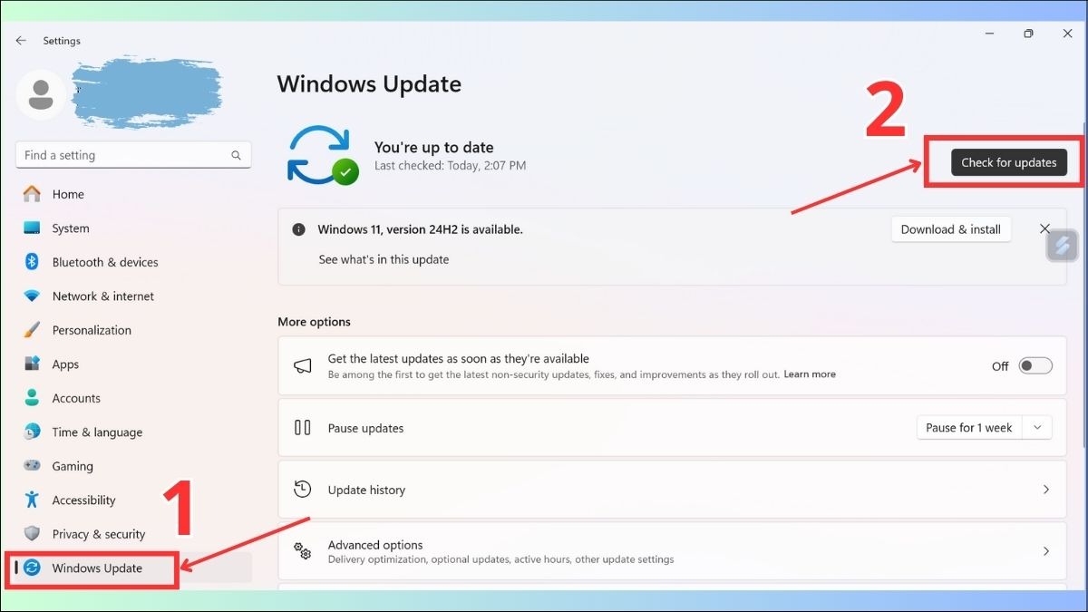 Cập nhật Win 11 qua Windows Update là cách an toàn và đơn giản nhất