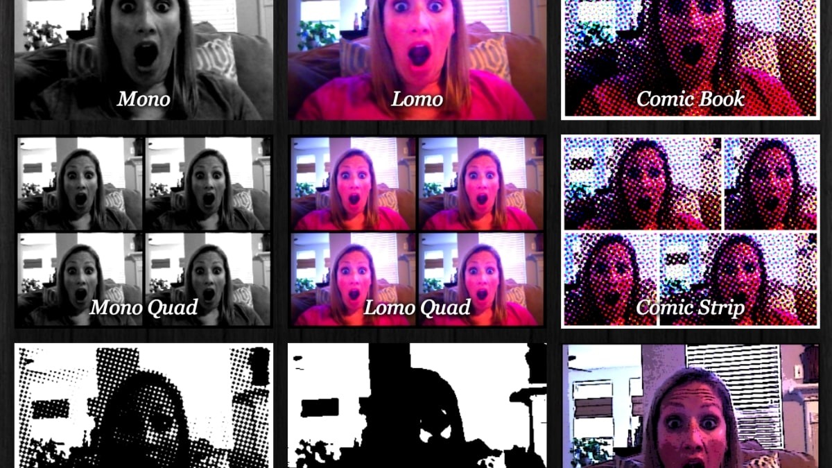 Webcam Toy là ứng dụng chụp ảnh với nhiều hiệu ứng độc đáo