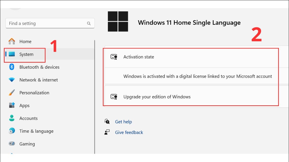 Kiểm tra trạng thái kích hoạt của Windows