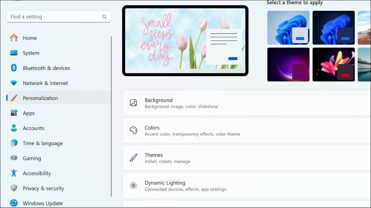 Truy cập Personalization