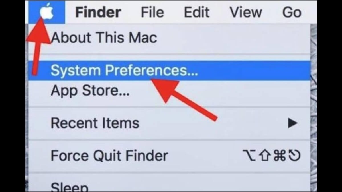 Chọn System Preferences