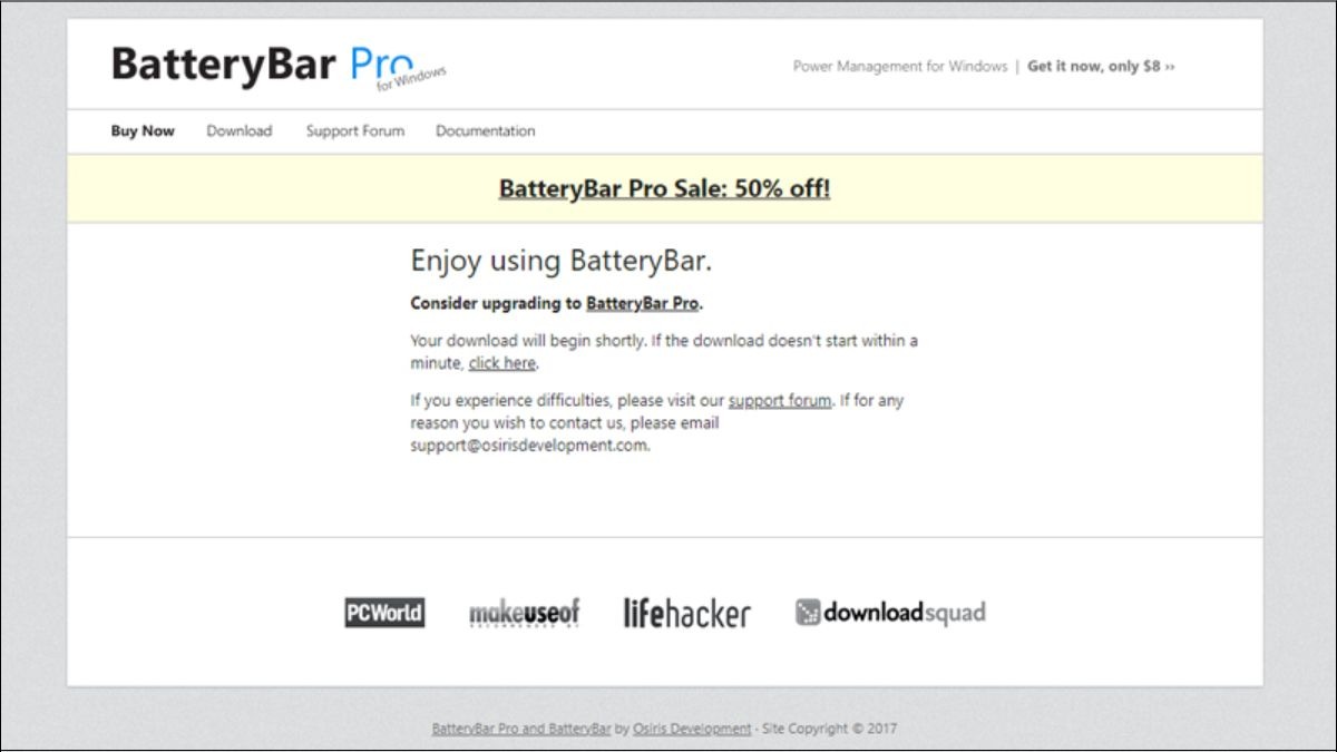 Tải phần mềm BatteryBar