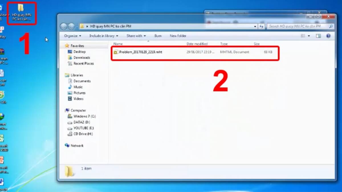 Mở xem file đã lưu