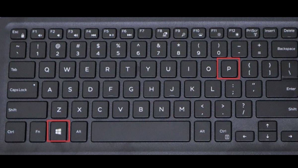 Nhấn tổ hợp phím Windows + P