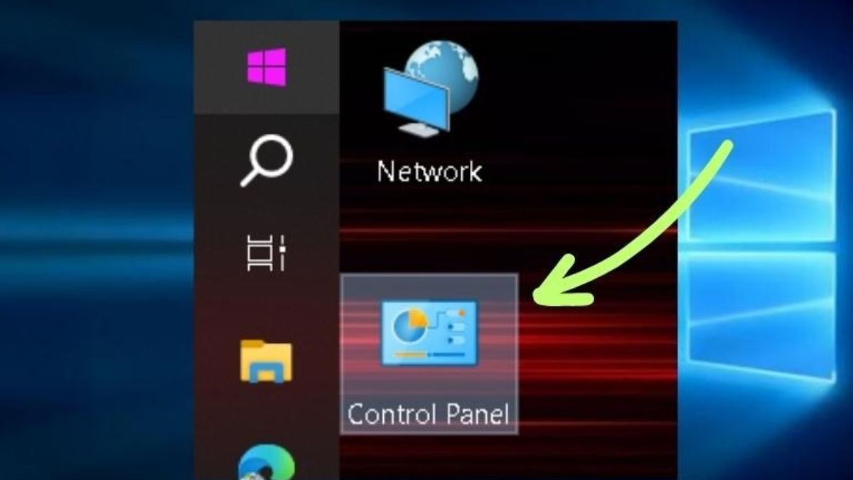Mở Control Panel