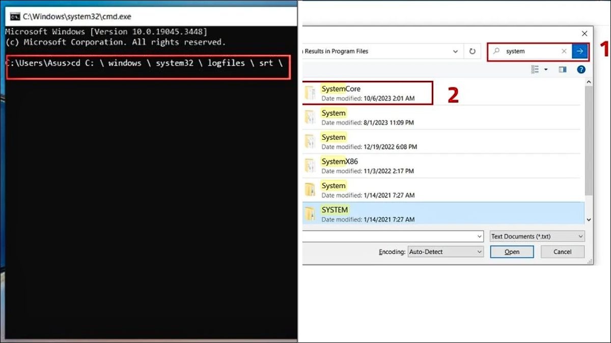 Điều hướng đến thư mục C: \ Windows \ system32
