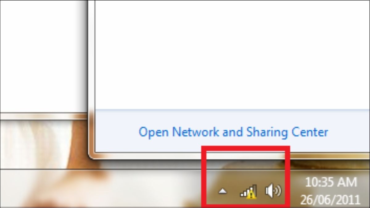 Biểu tượng wifi kèm theo dấu chấm than vàng, laptop của bạn đang gặp phải tình trạng Limited Access