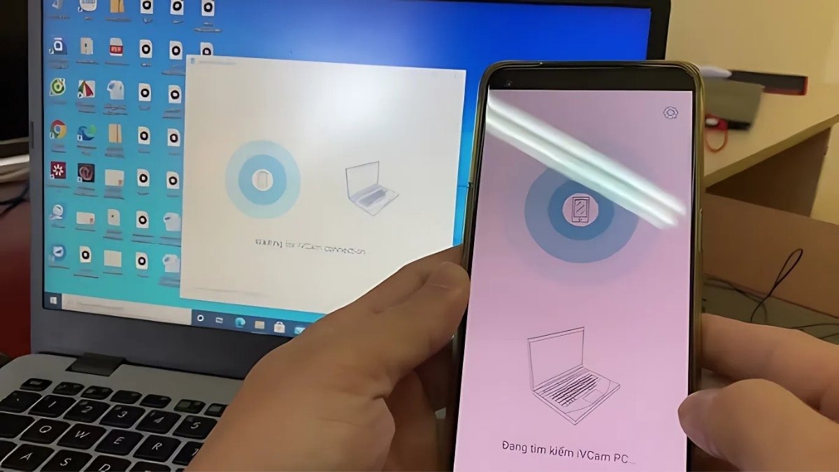 Cần liên kết camera của điện thoại với laptop