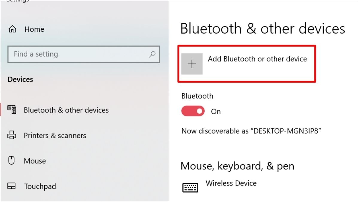 Bật Bluetooth