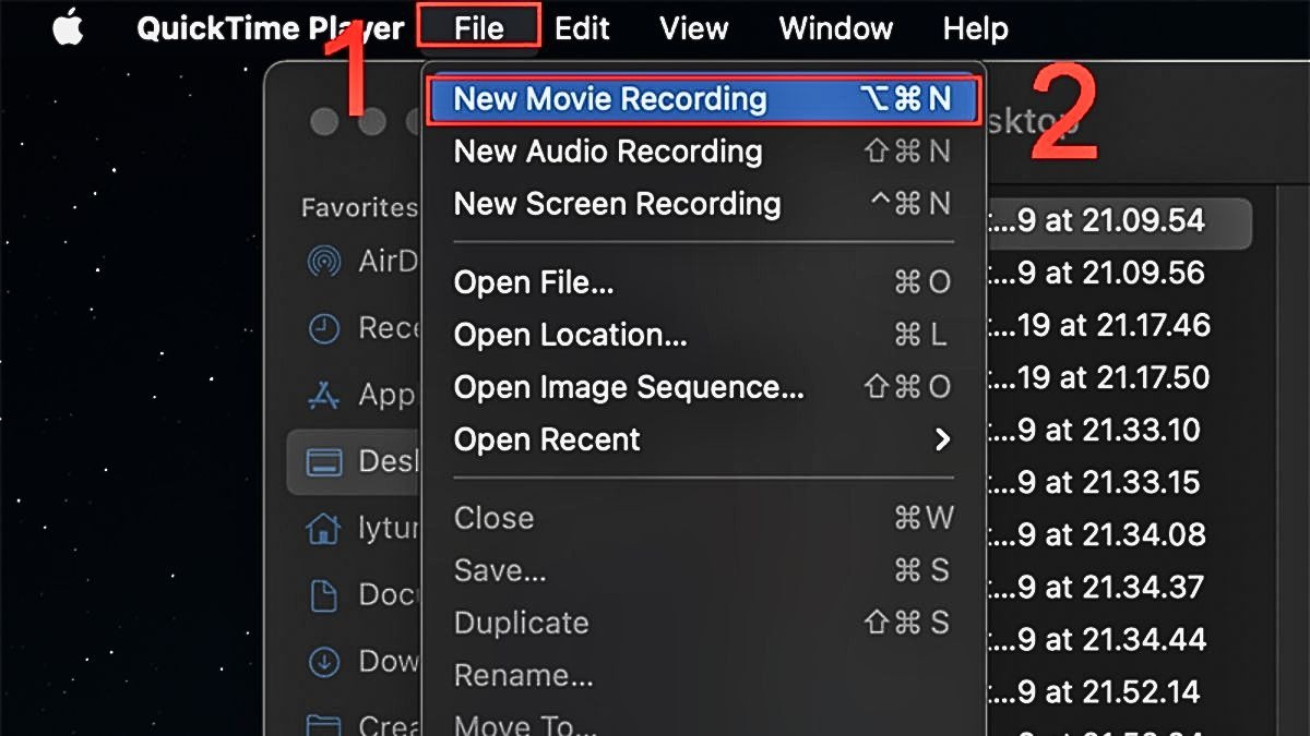 Sử dụng QuickTime Player