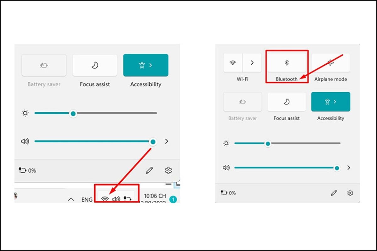 Cách nhanh nhất để mở Bluetooth trên Windows 11 là bật Bluetooth qua Quick Settings