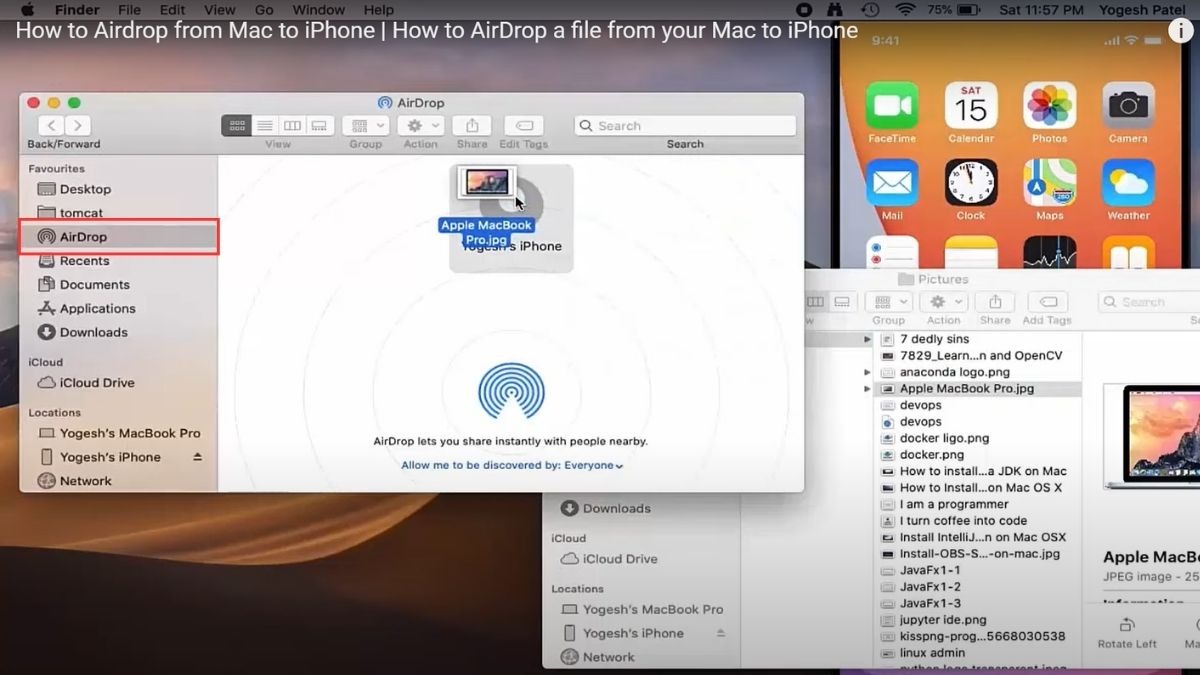 Trên iPhone của bạn, một thông báo sẽ xuất hiện hỏi bạn có muốn chấp nhận ảnh hay không, sau đó bạn sẽ nhấn Accept (Chấp nhận) để lưu ảnh vào ứng dụng Photos.