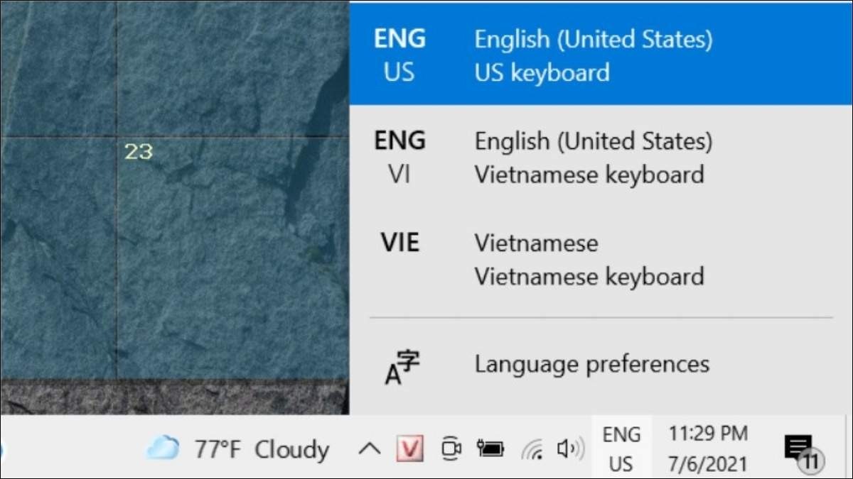 Kiểm tra cài đặt ngôn ngữ và bàn phím trong Windows