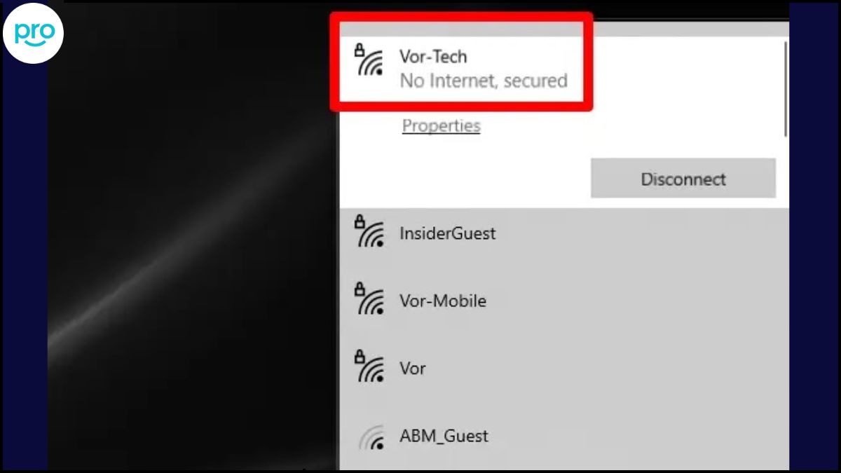 Laptop Báo Lỗi No Internet, Secured