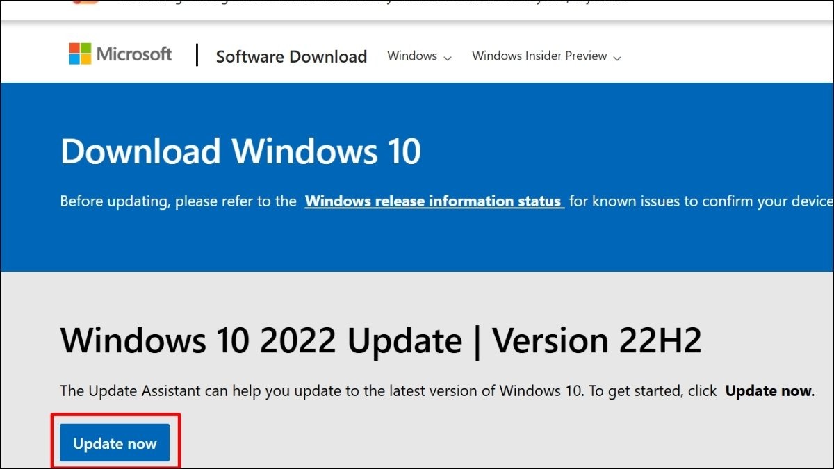  Truy cập liên kết chính thức của Microsoft