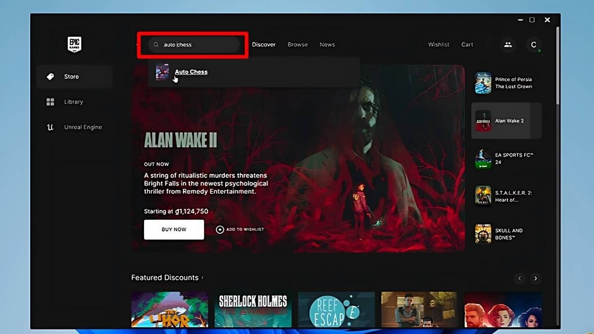 Gõ Auto Chess vào thanh tìm kiếm