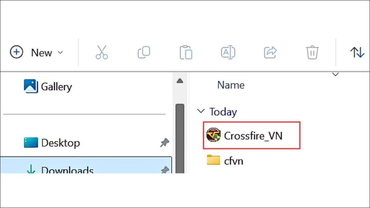 Nhấn chọn file Crossfire_VN.exe