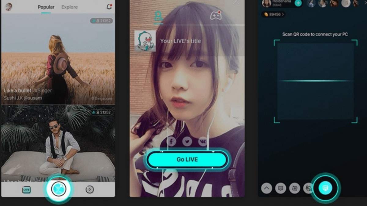 Quét mã QR để kết nối với BIGO LIVE