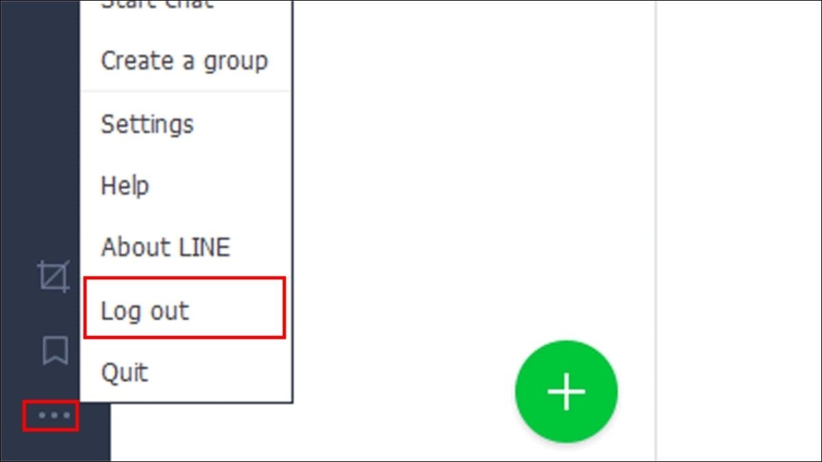 Chọn Log out