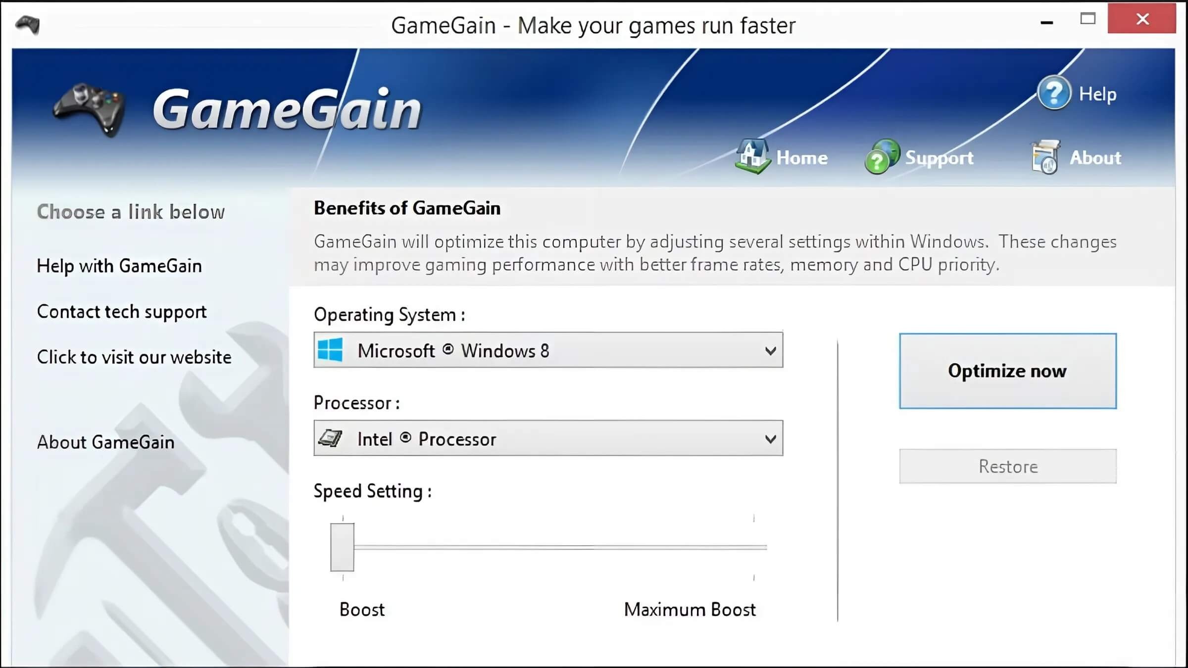 GameGain là phần mềm có phí, tập trung vào tăng tốc khung hình