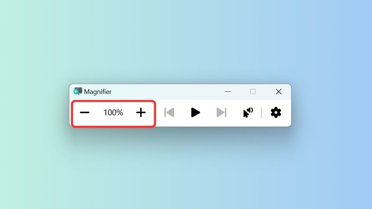 Magnifier cung cấp nhiều tùy chọn phóng to khác nhau