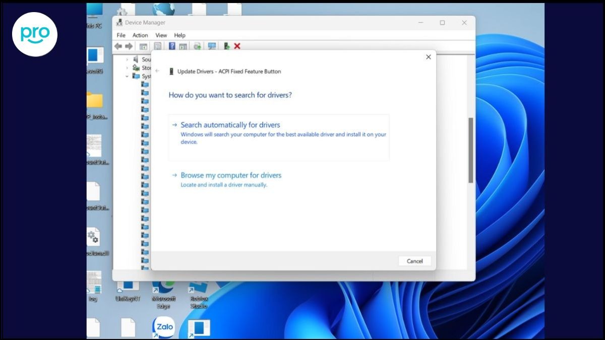 Bước 3: Chọn Search automatically for updated driver software
