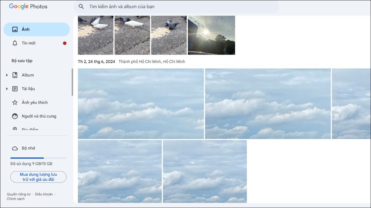 Truy cập trang web Google Photos.