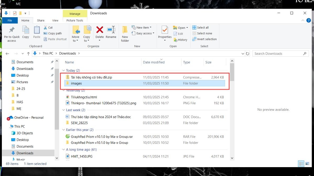 Giải nén file ZIP.