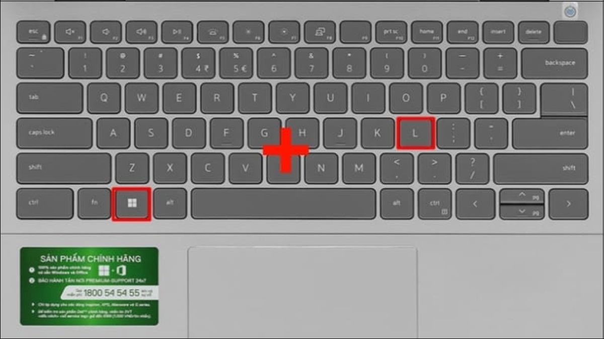 Tổ hợp phím này không chỉ khóa bàn phím mà còn khóa nhanh màn hình laptop của bạn nữa đó