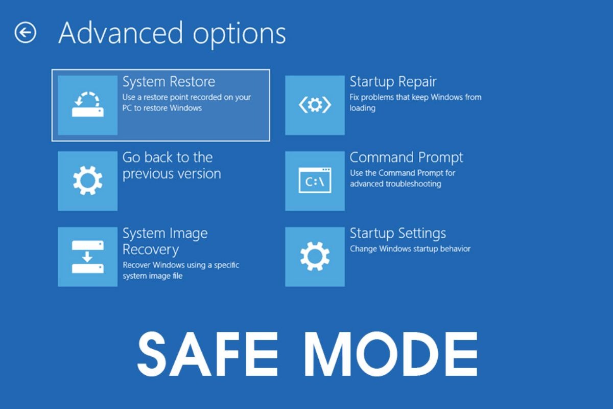 Safe Mode là chế độ khởi động đặc biệt của Windows, chỉ tải các driver và dịch vụ cần thiết