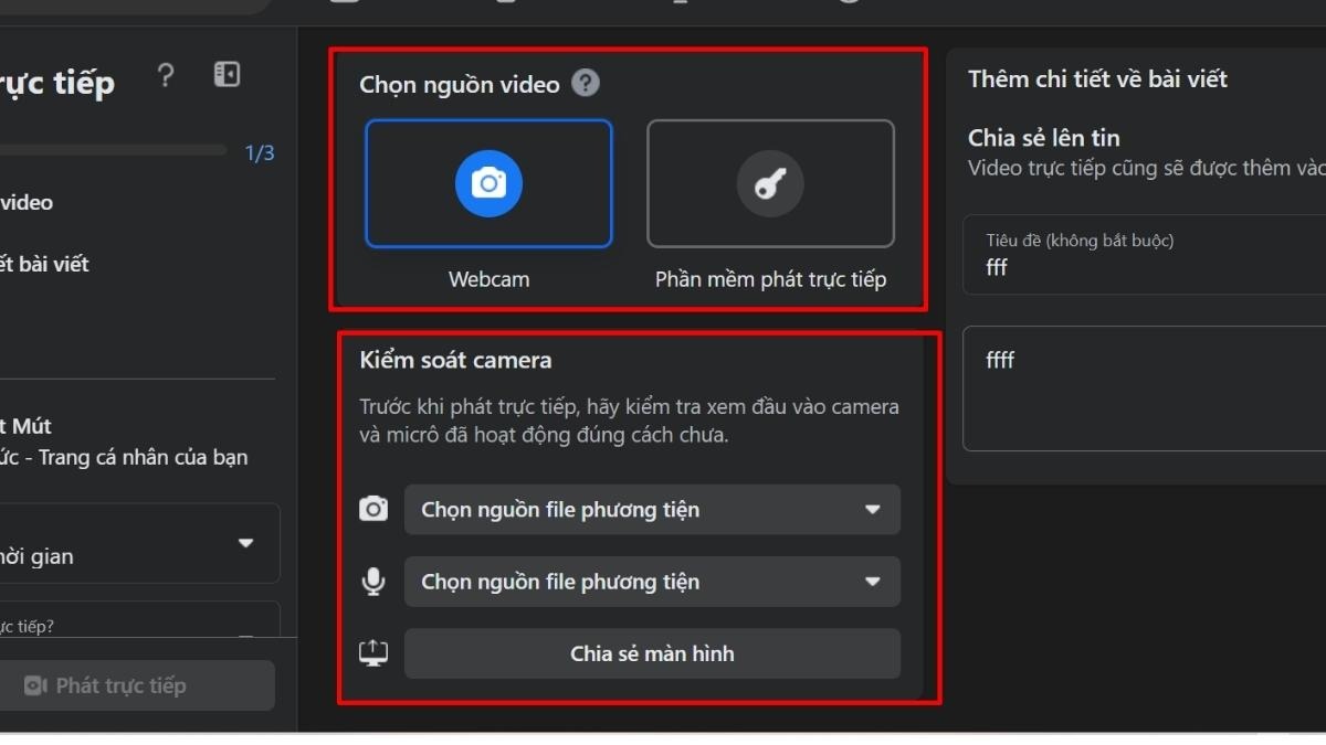 Kiểm tra lại hình ảnh, âm thanh từ webcam và microphone