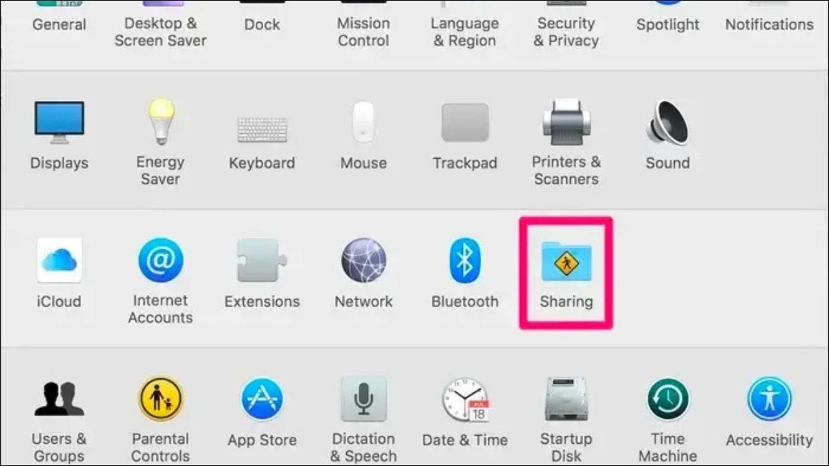 Bật Chia sẻ trên máy Mac 1