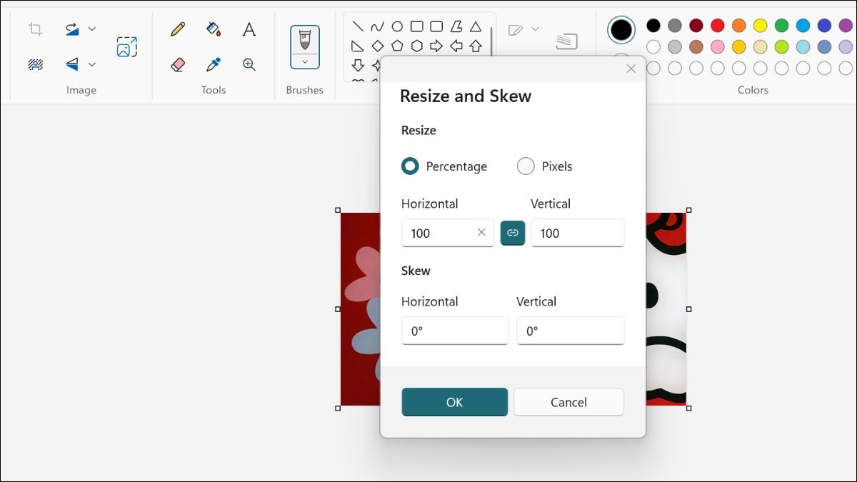 Chọn Resize để chỉnh kích thước