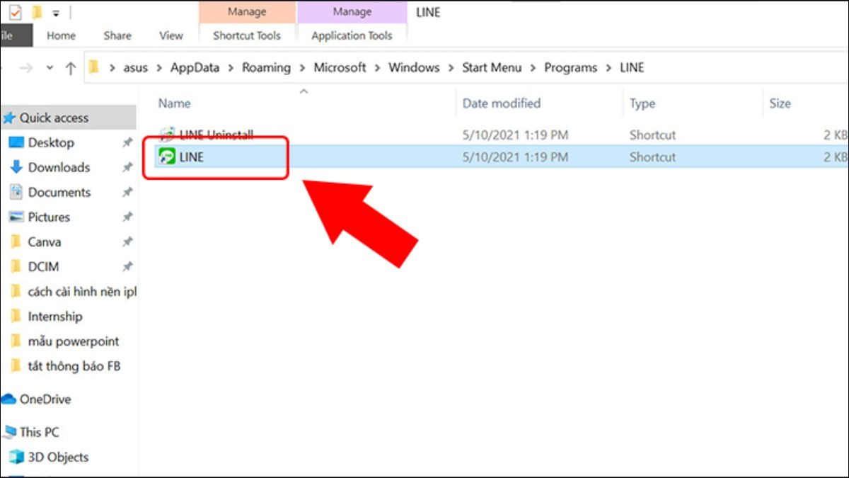 Xóa shortcut để tắt chương trình khởi động cùng Windows
