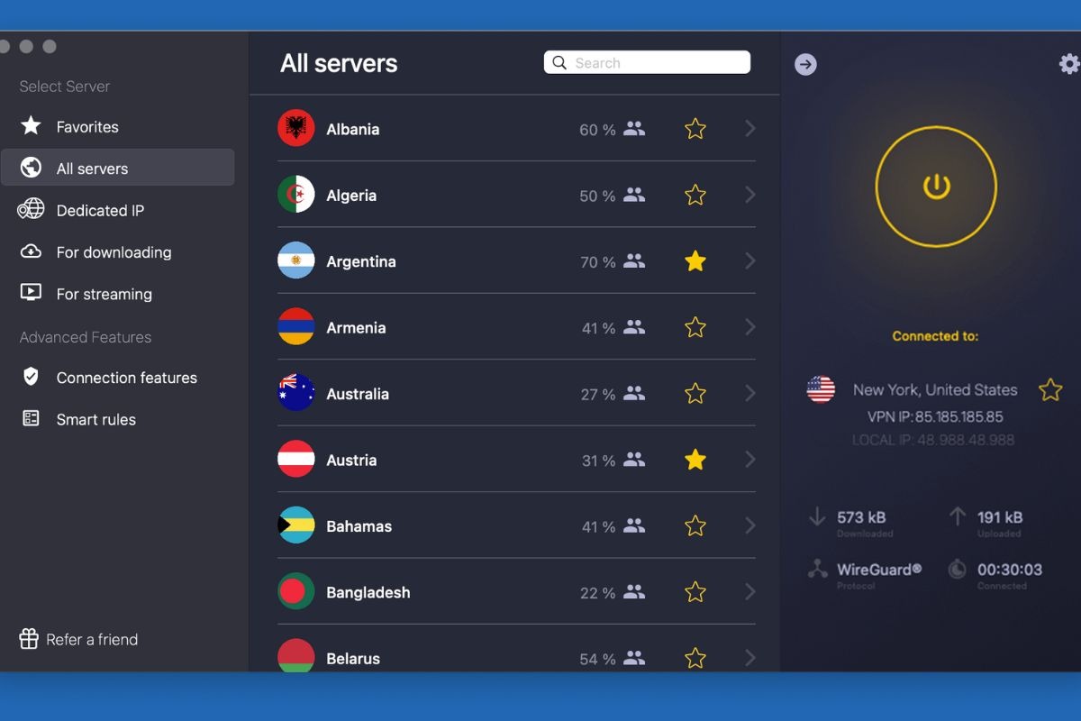 CyberGhost là một lựa chọn tuyệt vời cho những ai muốn có một phần mềm VPN dễ sử dụng